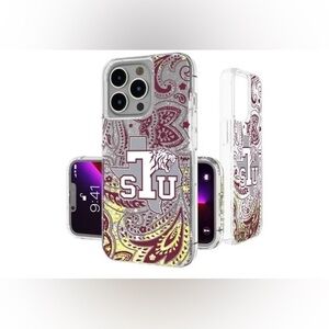 NEW - Texas Southern Tigers Keyscaper Memories Print iPhone 13 Glitter Case